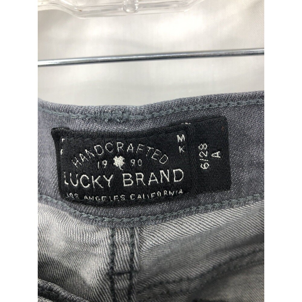 Lucky Brand Charlie Skinny Jeans Gray Denim 7WP1352 31” Inseam 6/28 - Picture 5 of 5